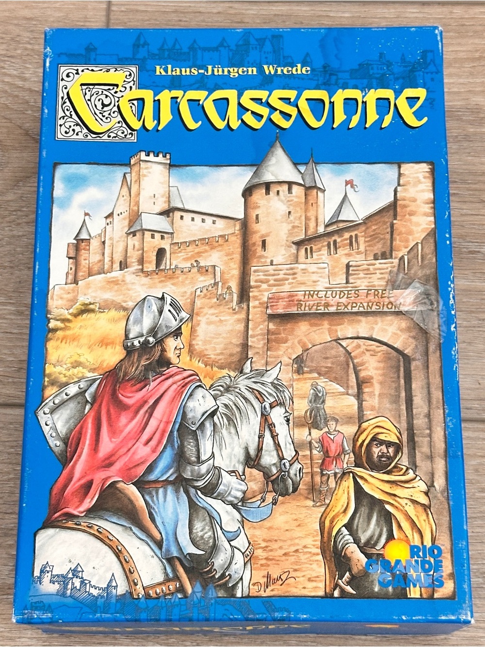 Carcassonne Board Game Rio Grande Games 2000 Includes River Expansion COMPLETE